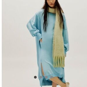 We The Free Mint Camden Long Sleeve Sweatshirt Dress 

NOT BLUE